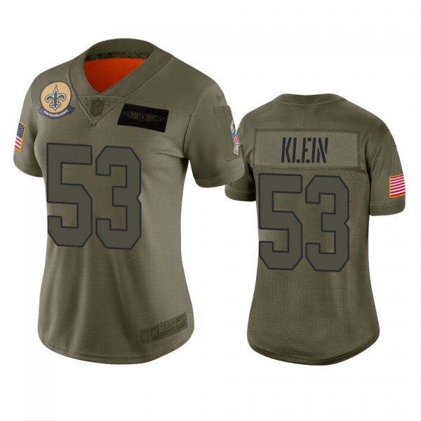 Women's New Orleans Saints A.J. Klein Camo 2019 Salute to Service Limited Jersey