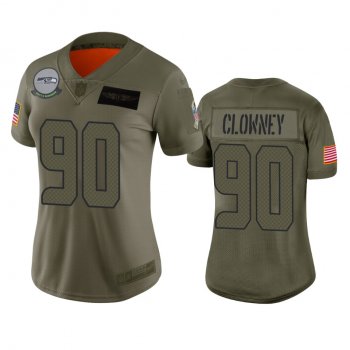 Women's Seattle Seahawks Jadeveon Clowney Camo 2019 Salute to Service Limited Jersey