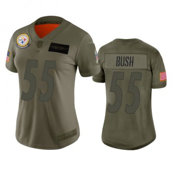 Women's Pittsburgh Steelers Devin Bush Camo 2019 Salute to Service Limited Jersey