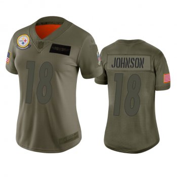 Women's Pittsburgh Steelers Diontae Johnson Camo 2019 Salute to Service Limited Jersey