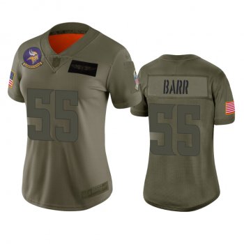 Women's Minnesota Vikings Anthony Barr Camo 2019 Salute to Service Limited Jersey