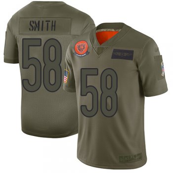 Youth Bears #58 Roquan Smith Camo Stitched Football Limited 2019 Salute to Service Jersey