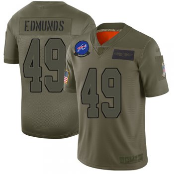 Youth Bills #49 Tremaine Edmunds Camo Stitched Football Limited 2019 Salute to Service Jersey