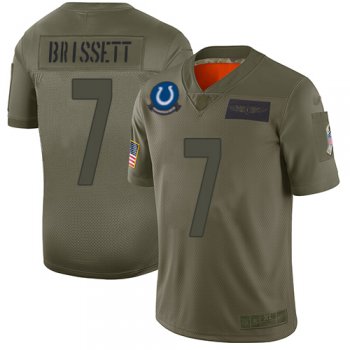 Youth Colts #7 Jacoby Brissett Camo Stitched Football Limited 2019 Salute to Service Jersey