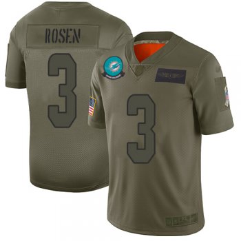 Youth Dolphins #3 Josh Rosen Camo Stitched Football Limited 2019 Salute to Service Jersey