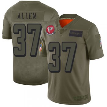 Youth Falcons #37 Ricardo Allen Camo Stitched Football Limited 2019 Salute to Service Jersey