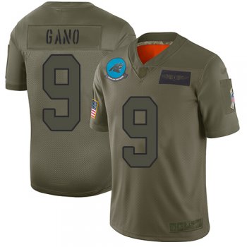 Youth Panthers #9 Graham Gano Camo Stitched Football Limited 2019 Salute to Service Jersey