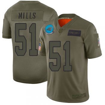 Youth Panthers #51 Sam Mills Camo Stitched Football Limited 2019 Salute to Service Jersey