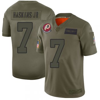 Youth Redskins #7 Dwayne Haskins Jr Camo Stitched Football Limited 2019 Salute to Service Jersey