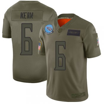 Youth Titans #6 Brett Kern Camo Stitched Football Limited 2019 Salute to Service Jersey