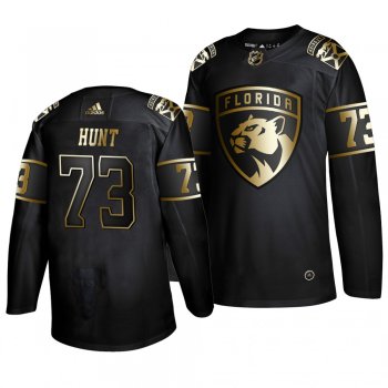 Men's Florida Panthers #73 Dryden Hunt 2019 Golden Edition Authentic Adidas Black Jersey