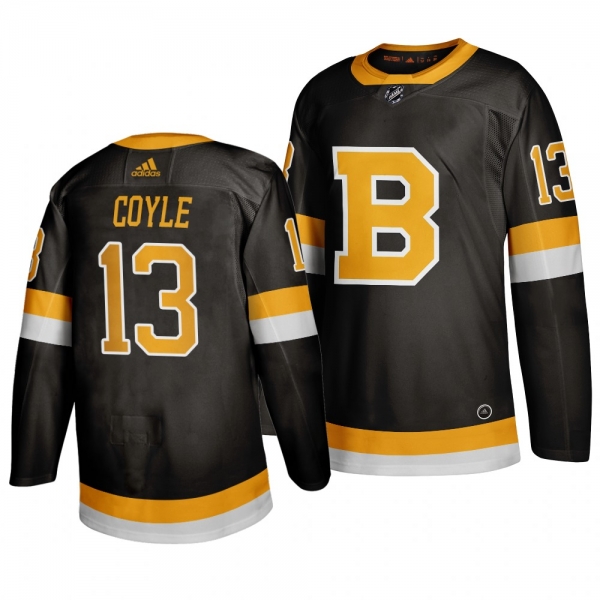 Men's Charlie Coyle #13 Boston Bruins 2019-20 Adidas Authentic Third Black Jersey