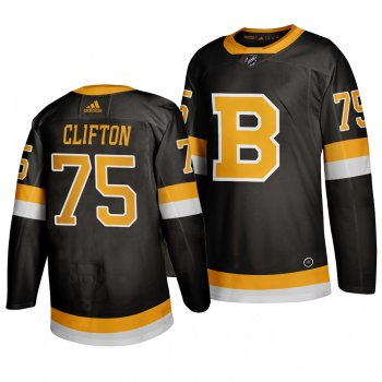 Men's Connor Clifton #75 Boston Bruins 2019-20 Adidas Authentic Third Black Jersey