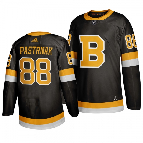 Men's David Pastrnak #88 Boston Bruins 2019-20 Adidas Authentic Third Black Jersey