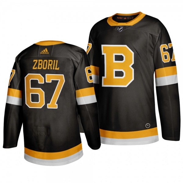 Men's Jakub Zboril #67 Boston Bruins 2019-20 Adidas Authentic Third Black Jersey