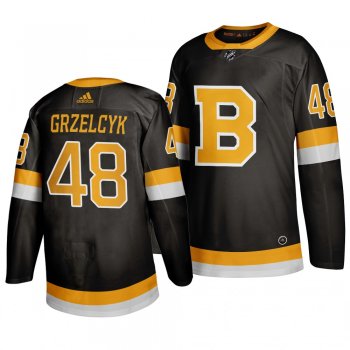 Men's Matt Grzelcyk #48 Boston Bruins 2019-20 Adidas Authentic Third Black Jersey