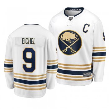 Men's #9 Jack Eichel Buffalo Sabres 2019-20 50th Season Premier Breakaway White Jersey