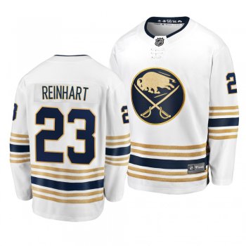 Men's #23 Sam Reinhart Buffalo Sabres 2019-20 50th Season Premier Breakaway White Jersey