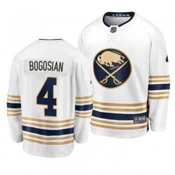 Men's #4 Zach Bogosian Buffalo Sabres 2019-20 50th Season Premier Breakaway White Jersey