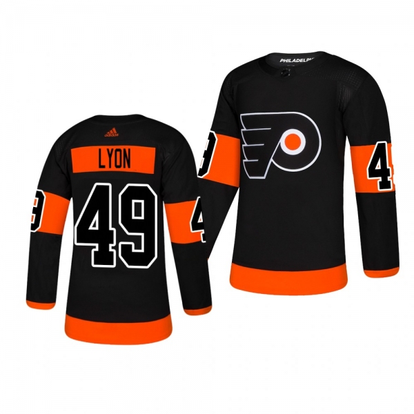 Men's Alex Lyon Philadelphia Flyers Player Authentic Alternate Black Jersey