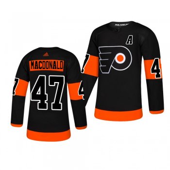 Men's Andrew MacDonald Philadelphia Flyers Player Authentic Alternate Black Jersey