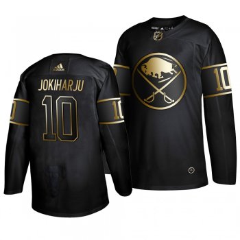 Men's Buffalo Sabres Henri Jokiharju Golden Edition Black Authentic Jersey