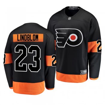 Youth Flyers Oskar Lindblom 2019 Alternate Black Breakaway Player Fanatics Branded Jersey