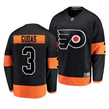 Youth Flyers Radko Gudas 2019 Alternate Black Breakaway Player Fanatics Branded Jersey