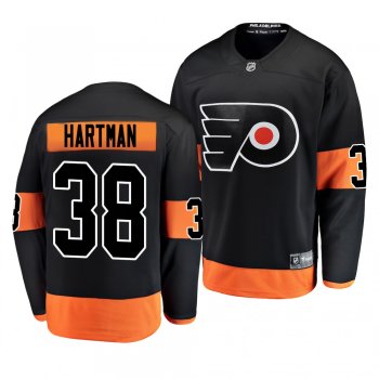 Youth Flyers Ryan Hartman 2019 Alternate Black Breakaway Player Fanatics Branded Jersey