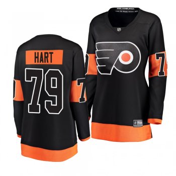 Women's Flyers Carter Hart Breakaway Player Fanatics Branded Black Alternate Jersey