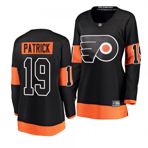 Women's Flyers Nolan Patrick Breakaway Player Fanatics Branded Black Alternate Jersey