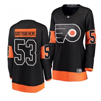 Women's Flyers Shayne Gostisbehere Breakaway Player Fanatics Branded Black Alternate Jersey