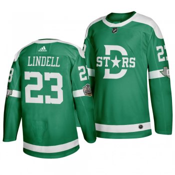 Dallas Stars Esa Lindell 2020 Winter Classic Retro Adidas Authentic Green Jersey