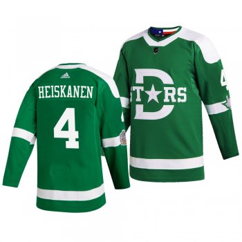 Dallas Stars Miro Heiskanen 2020 Winter Classic Retro Adidas Authentic Green Jersey