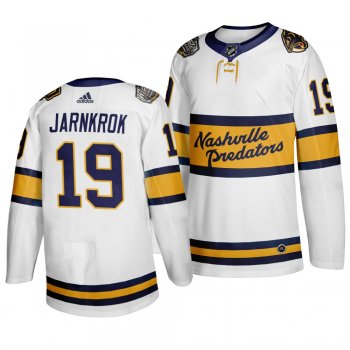 Nashville Predators Calle Jarnkrok 2020 Winter Classic Retro Authentic White Jersey