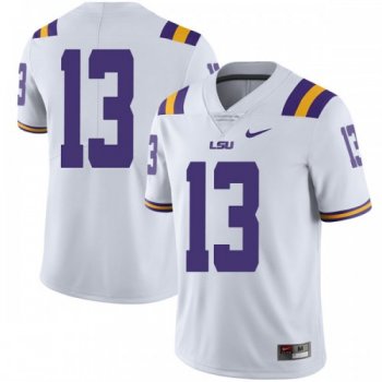 Men's Nike Andre Sale LSU Tigers Limited White Football College Jersey