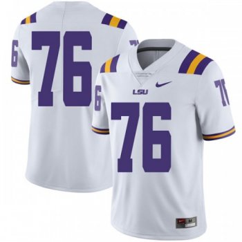 Men's Nike Austin Deculus LSU Tigers Limited White Football College Jersey