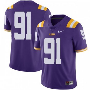 Men's Nike Breiden Fehoko LSU Tigers Limited Purple Football College Jersey