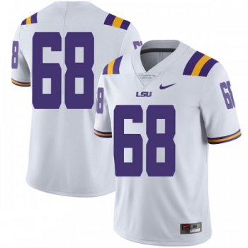 Men's Nike Damien Lewis LSU Tigers Limited White Football College Jersey