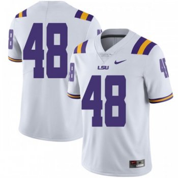 Men's Nike Dantrieze Scott LSU Tigers Limited White Football College Jersey