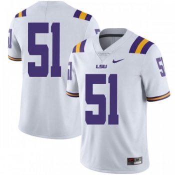 Men's Nike Dare Rosenthal LSU Tigers Limited White Football College Jersey