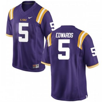 Men's Nike Daryl Edwards LSU Tigers Game Purple Football College Jersey