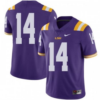 Men's Nike Drake Davis LSU Tigers Limited Purple Football College Jersey