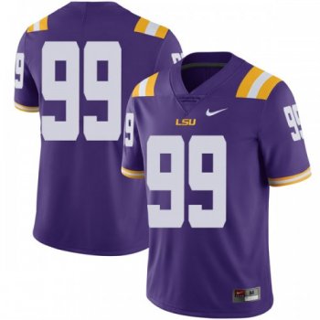 Men's Nike Ed Alexander LSU Tigers Limited Purple Football College Jersey