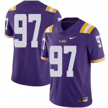 Men's Nike Glen Logan LSU Tigers Limited Purple Football College Jersey