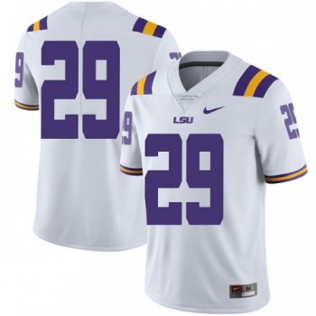 Men's Nike Greedy Williams LSU Tigers Limited White Football College Jersey