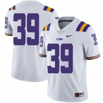 Men's Nike Jack Gonsoulin LSU Tigers Limited White Football College Jersey