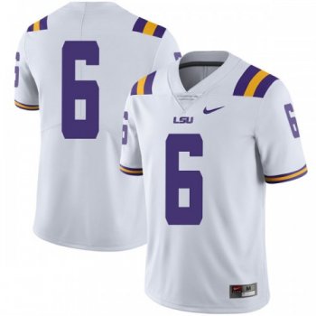 Men's Nike Jacob Phillips LSU Tigers Limited White Football College Jersey