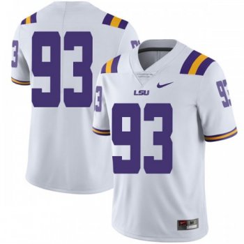 Men's Nike Justin Thomas LSU Tigers Limited White Football College Jersey