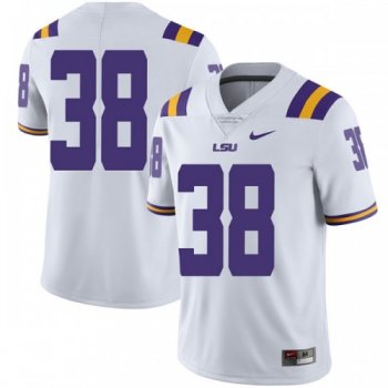 Men's Nike Keith Fulton LSU Tigers Limited White Football College Jersey